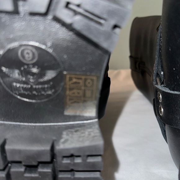 Mens Black Dream Apparel Waterproof Harness Studded Motorcycle Boots Size 9 - Picture 7 of 8